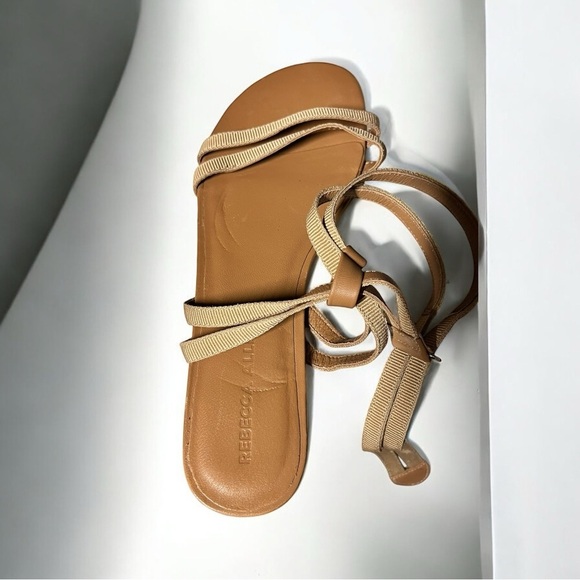 🌻NEW Rebecca Allen The Women's Flat Two Strap Sandals Size 9 - Picture 8 of 11